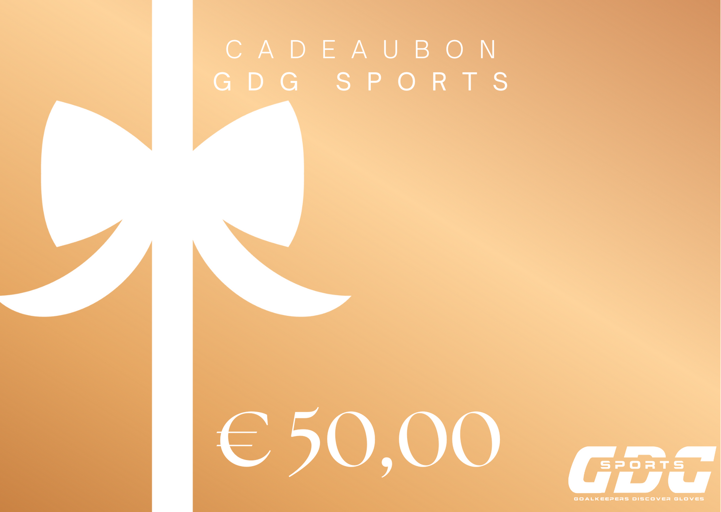 Cadeaubon GDG SPORTS ⚽ 50 €