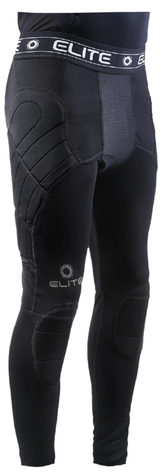 Elite Sport Body Shield Padded Compression Keeperbroek - Zwart
